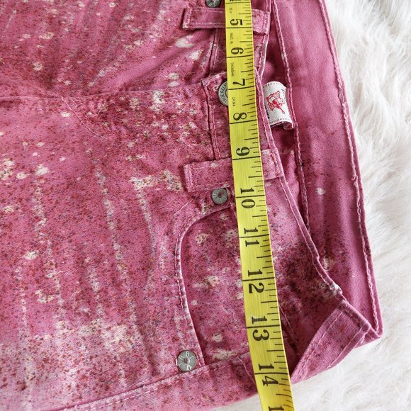 True Religion Halla Pink Skinny Distressed Denim Jeans - Picture 5 of 12